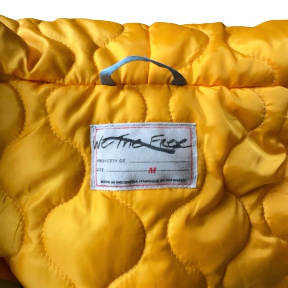 FREE PEOPLE | NWOT MAX UTILITY QUILTED HOODED PUFFER VEST GRAY & ORANGE | MEDIUM - Picture 10 of 11